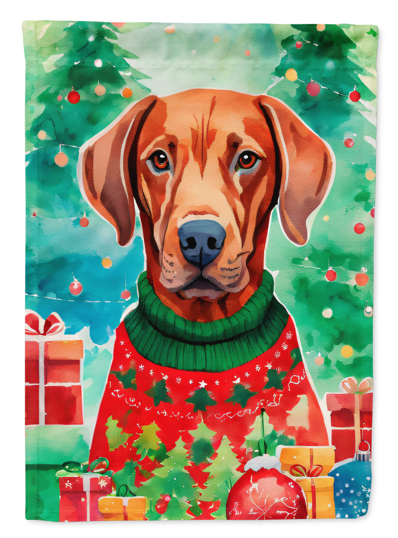 Vizsla Christmas Garden Flag