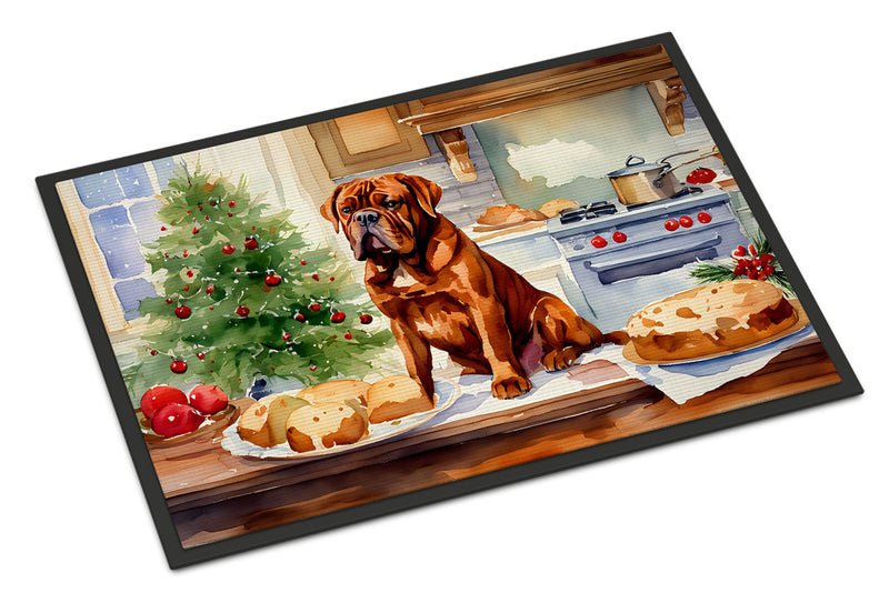 Dogue de Bordeaux Christmas Cookies Doormat