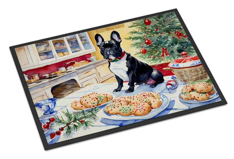 French Bulldog Christmas Cookies Doormat