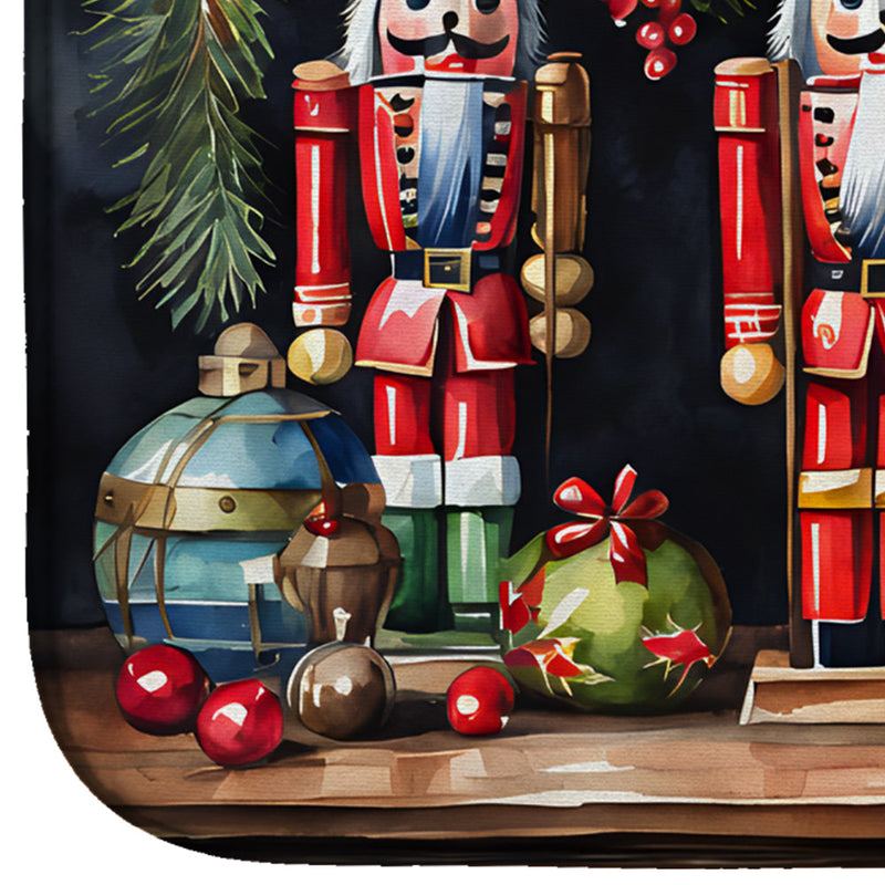 Christmas Nutcrackers Dish Drying Mat