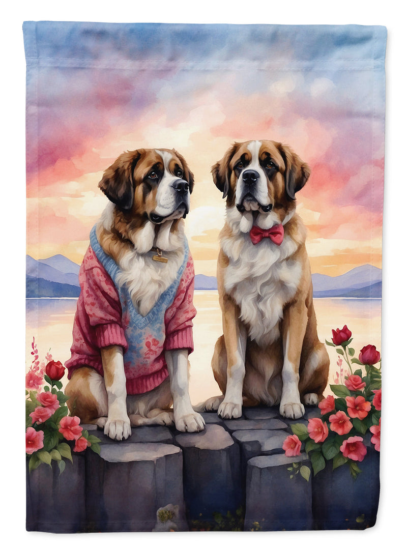 Saint Bernard Two Hearts House Flag