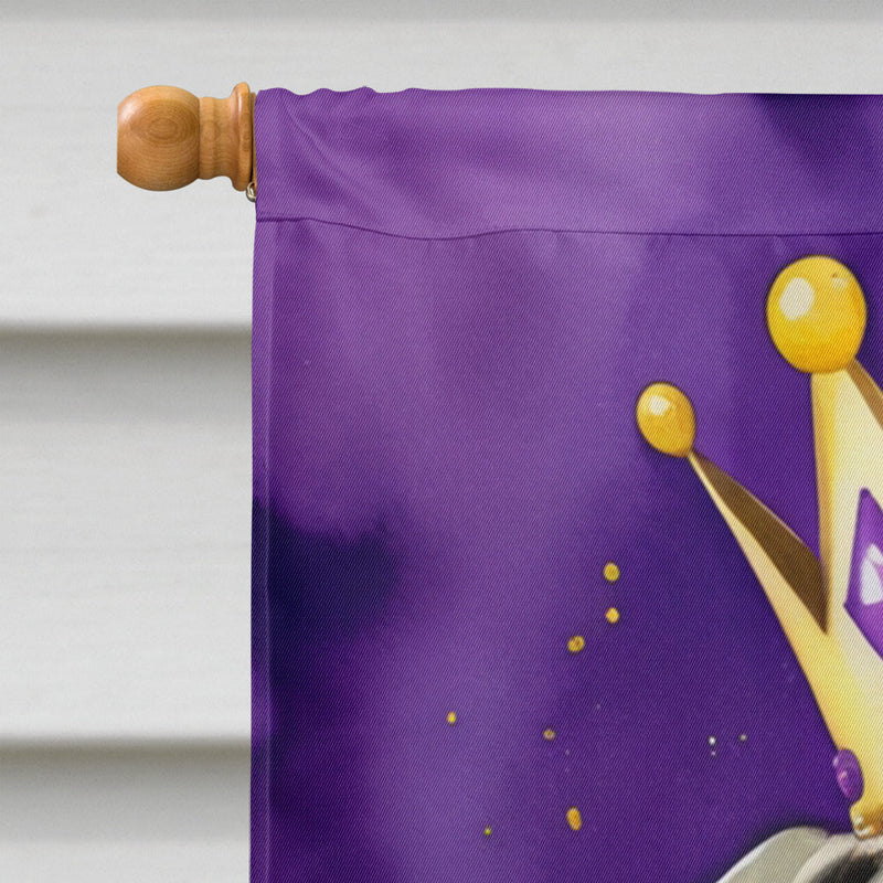 Great Dane King of Mardi Gras House Flag