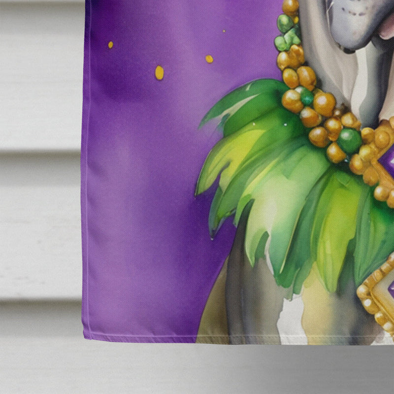 Great Dane King of Mardi Gras House Flag