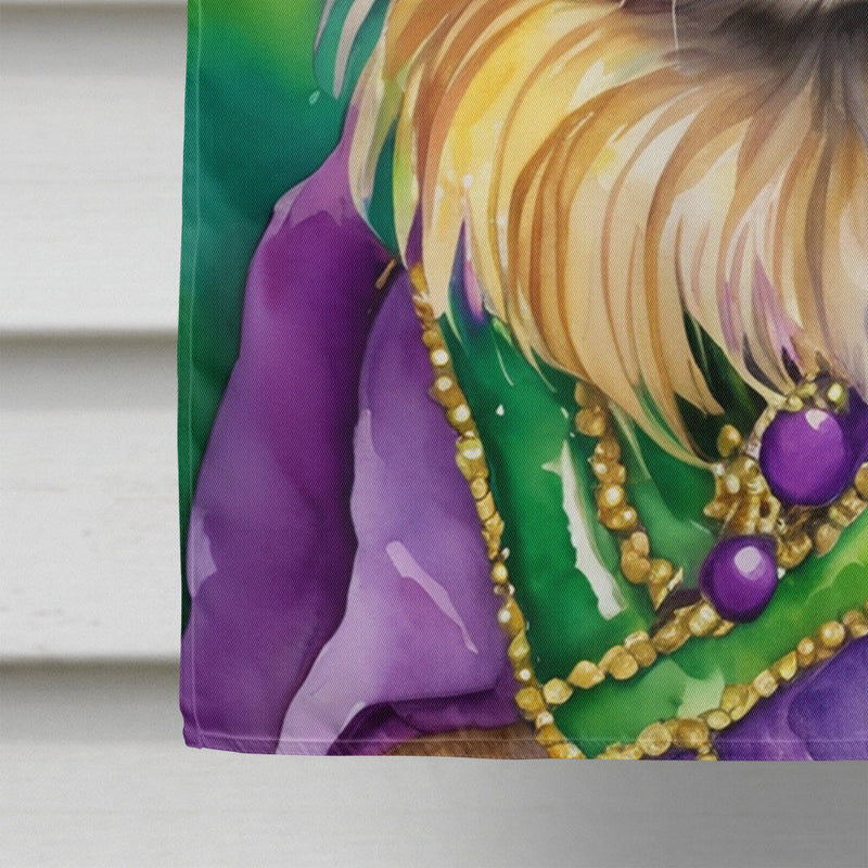 Pekingese King of Mardi Gras House Flag