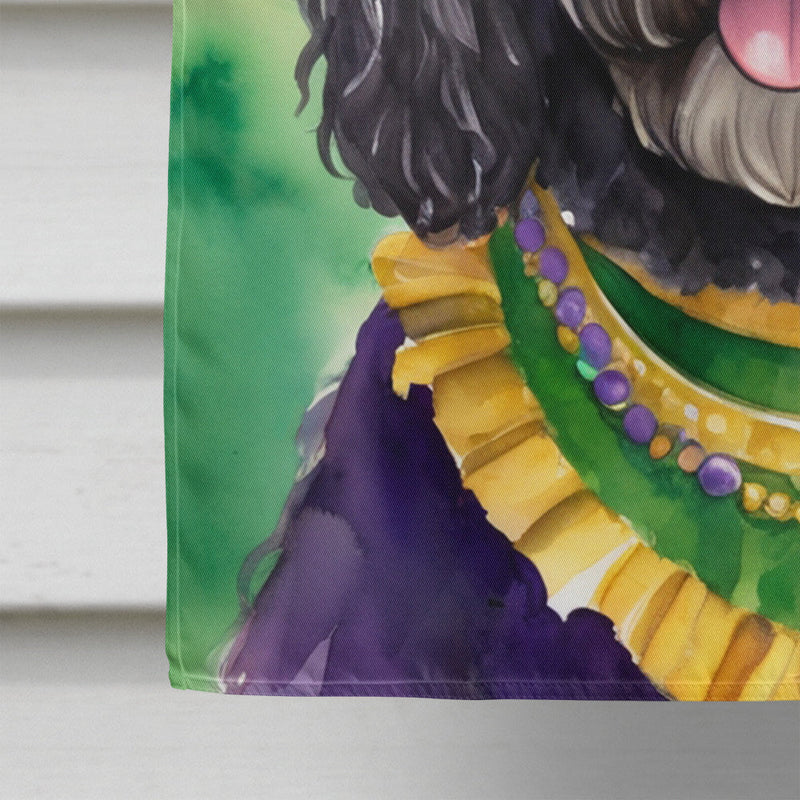 Portuguese Water Dog King of Mardi Gras House Flag