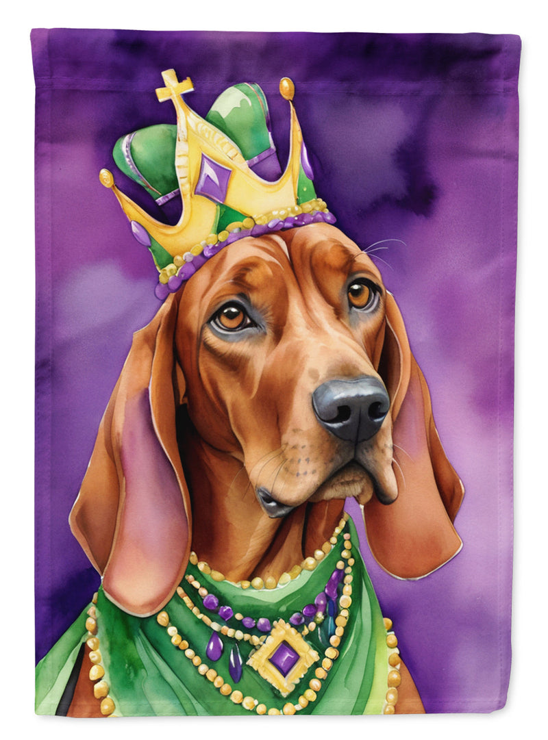 Redbone Coonhound King of Mardi Gras House Flag