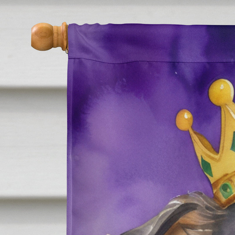 Sheltie King of Mardi Gras House Flag