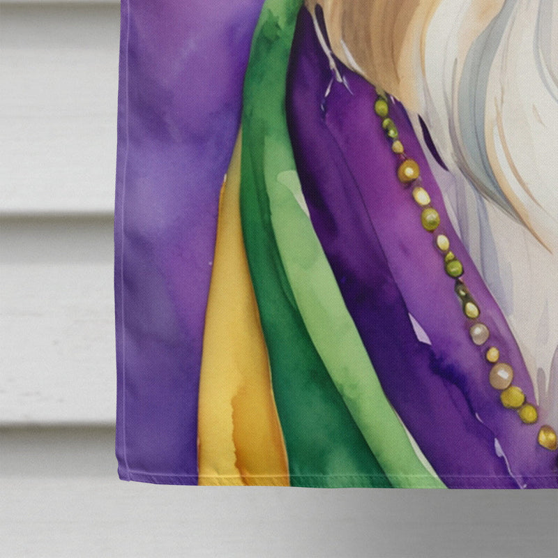 Sheltie King of Mardi Gras House Flag