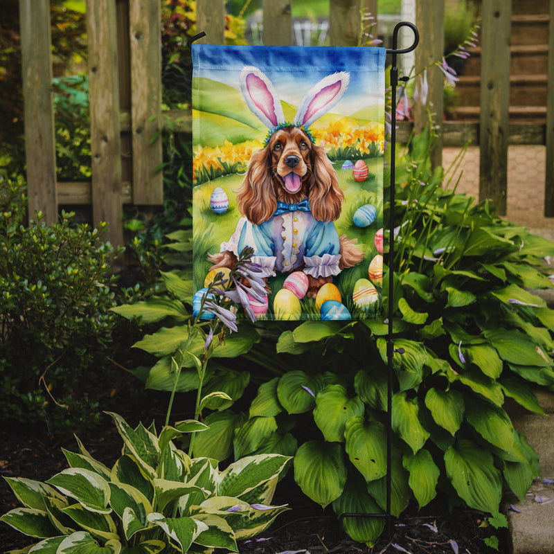 Cocker Spaniel Easter Egg Hunt Garden Flag