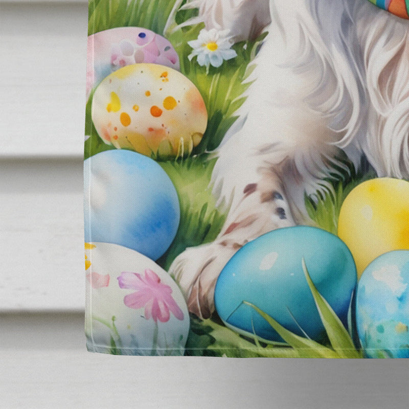 English Setter Easter Egg Hunt House Flag