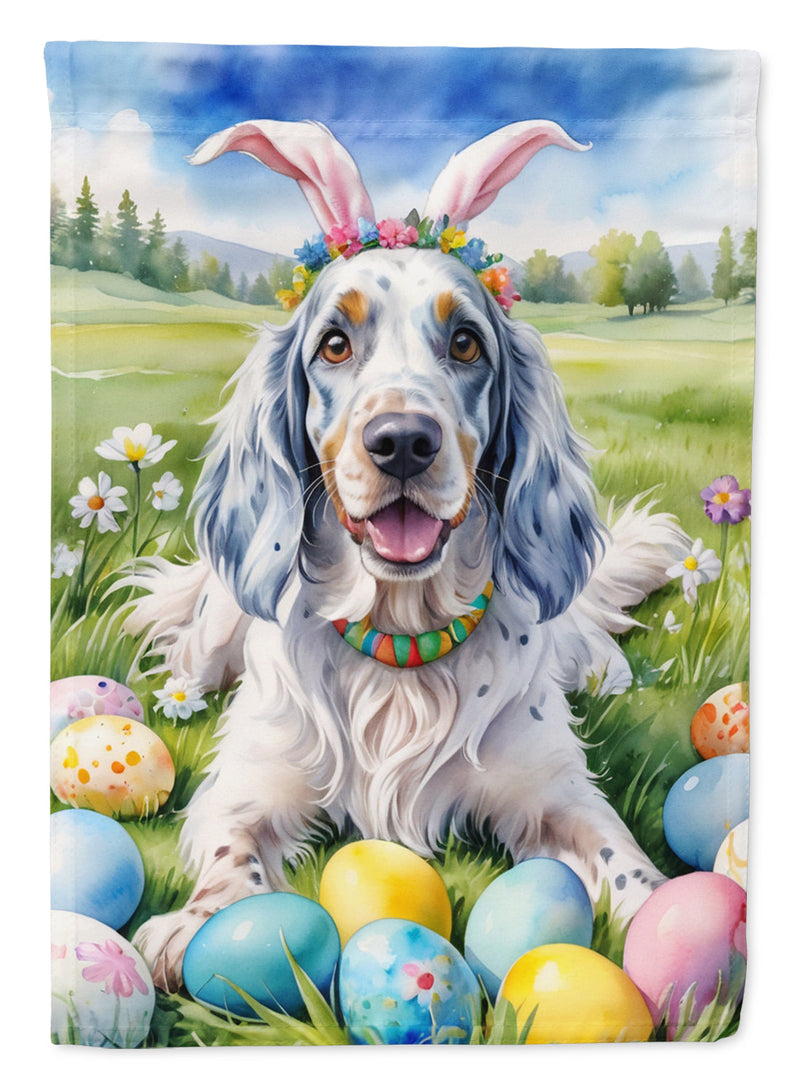 English Setter Easter Egg Hunt House Flag