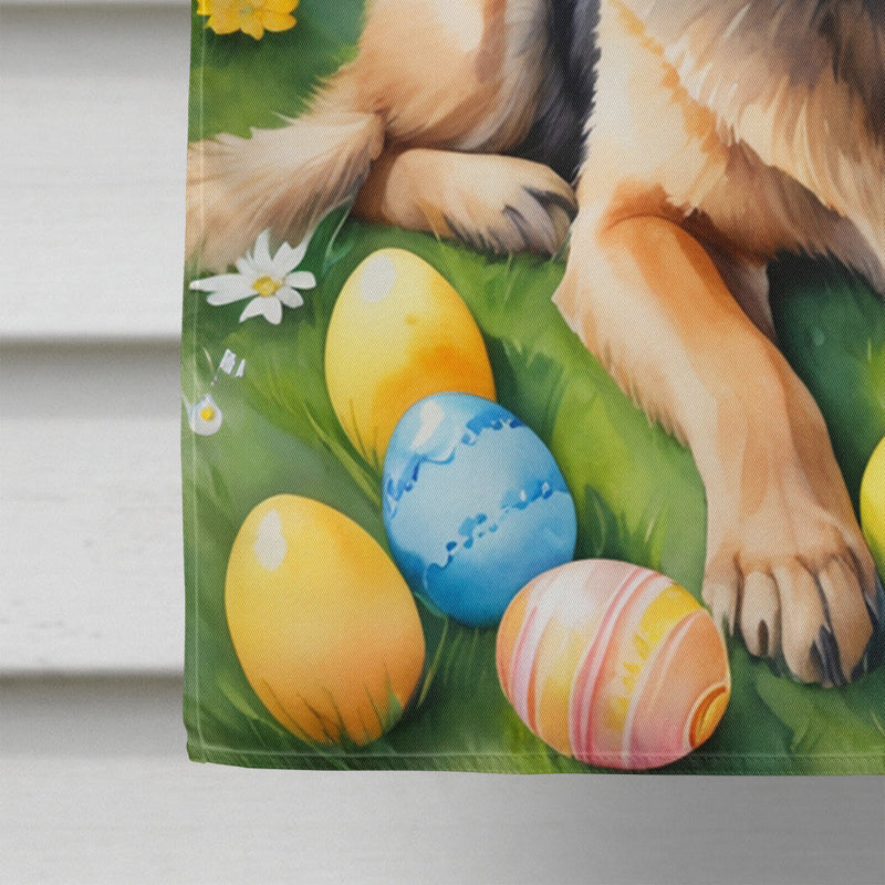 German Shepherd Easter Egg Hunt House Flag