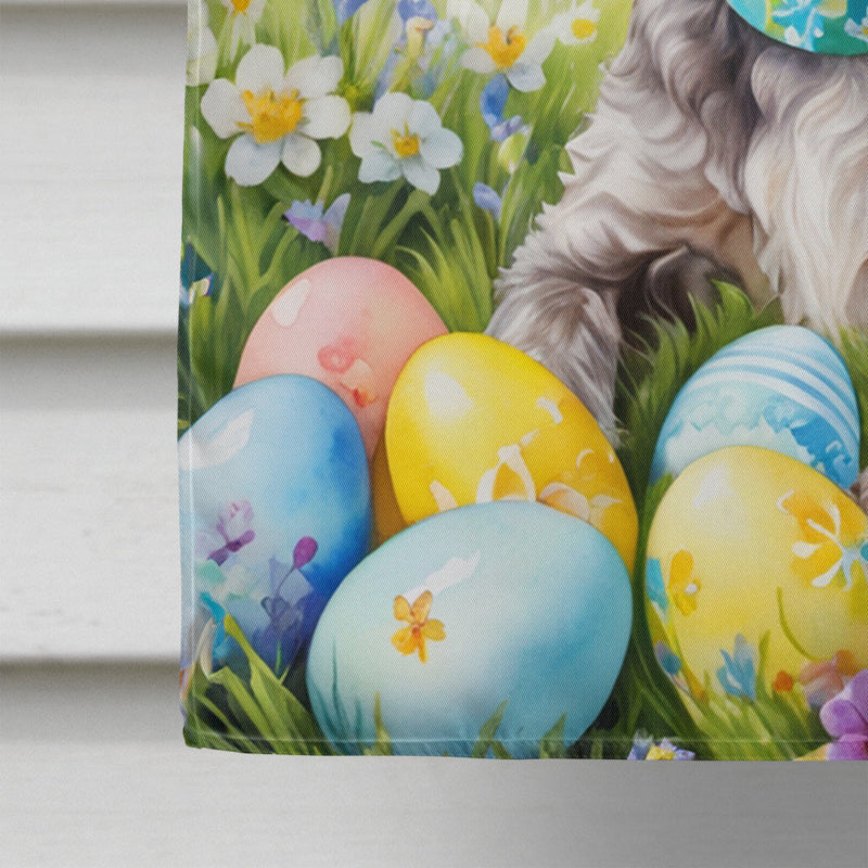 German Wirehaired Pointer Easter Egg Hunt House Flag