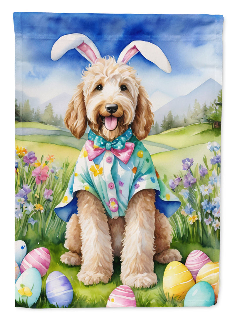 Goldendoodle Easter Egg Hunt House Flag