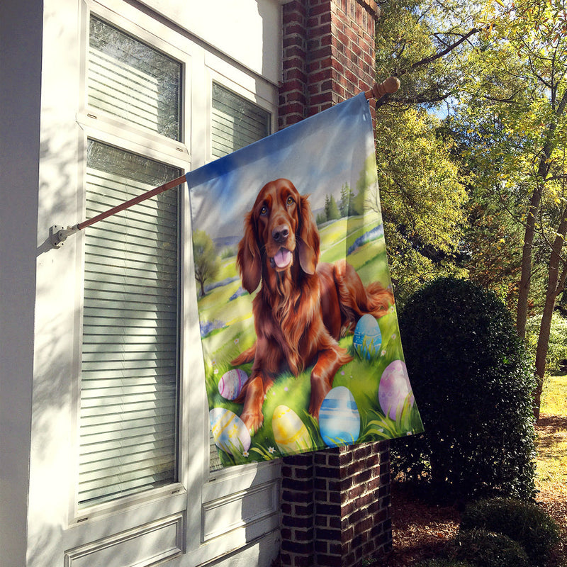 Irish Setter Easter Egg Hunt House Flag