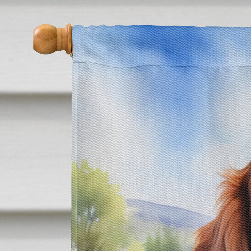 Irish Setter Easter Egg Hunt House Flag