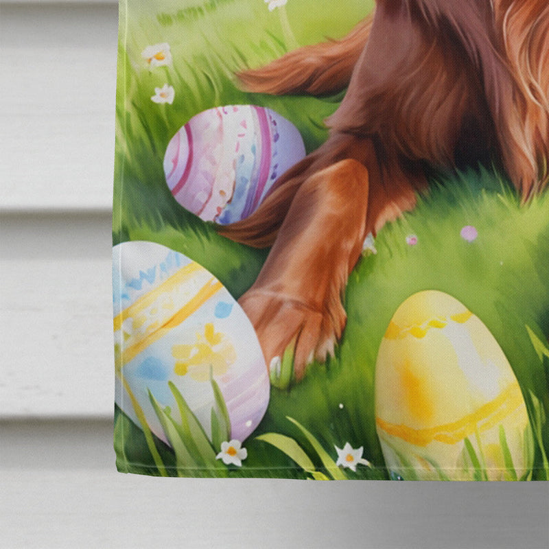 Irish Setter Easter Egg Hunt House Flag