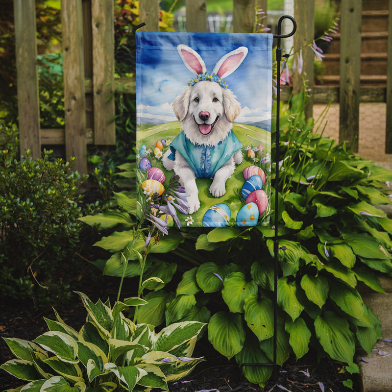 Kuvasz Easter Egg Hunt Garden Flag