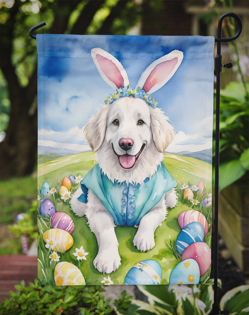 Kuvasz Easter Egg Hunt Garden Flag