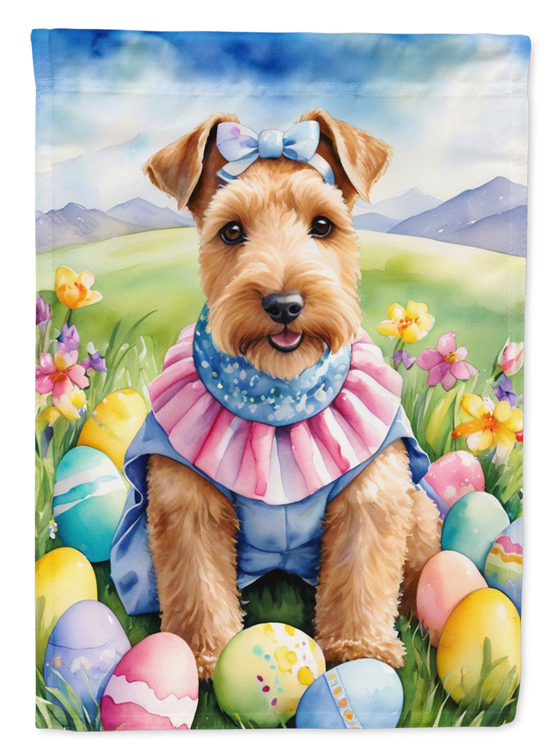 Lakeland Terrier Easter Egg Hunt House Flag