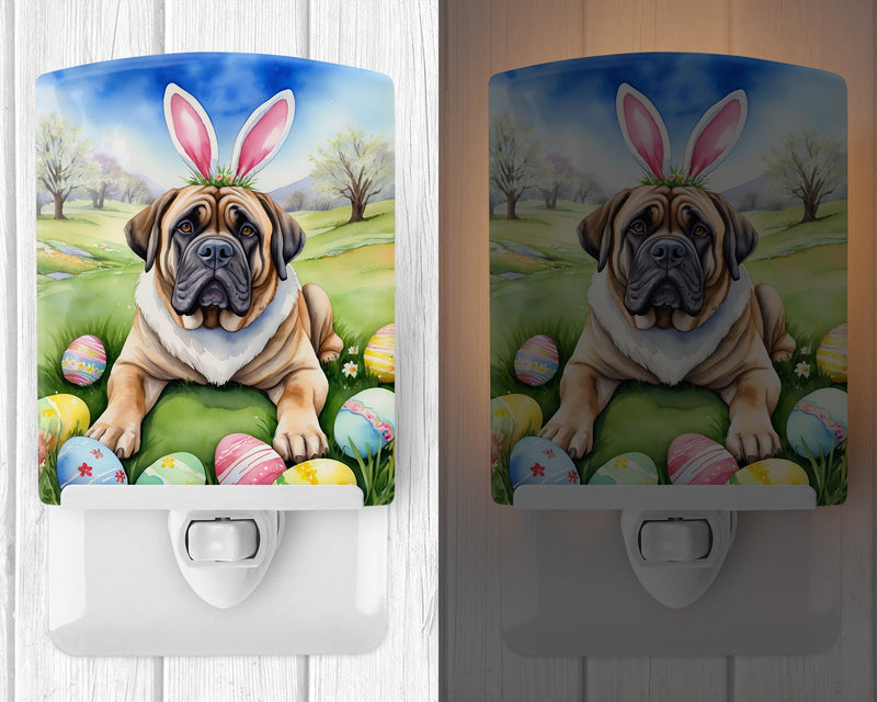 Mastiff Easter Egg Hunt Ceramic Night Light