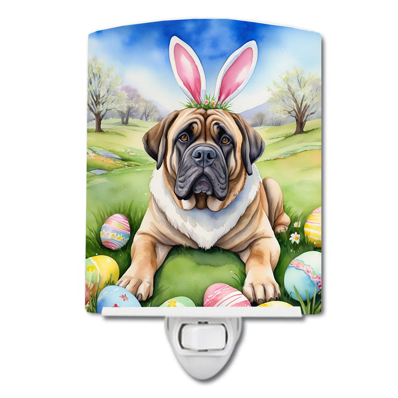 Mastiff Easter Egg Hunt Ceramic Night Light