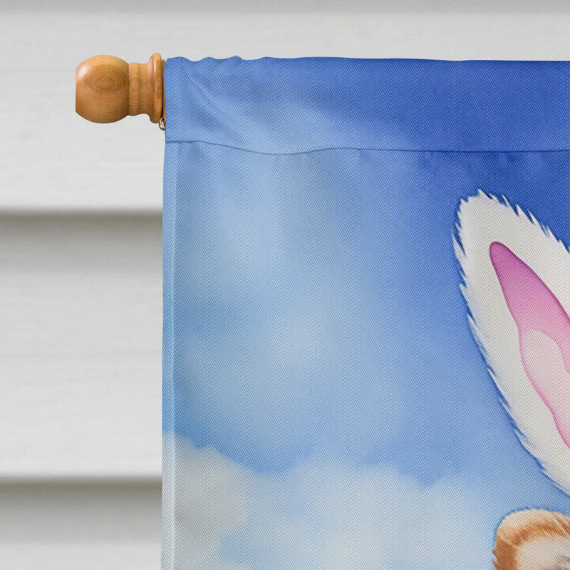 Pomeranian Easter Egg Hunt House Flag