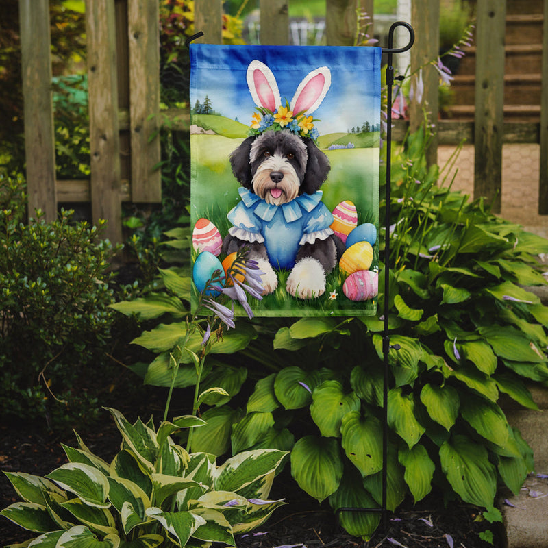 Portuguese Water Dog Easter Egg Hunt Garden Flag