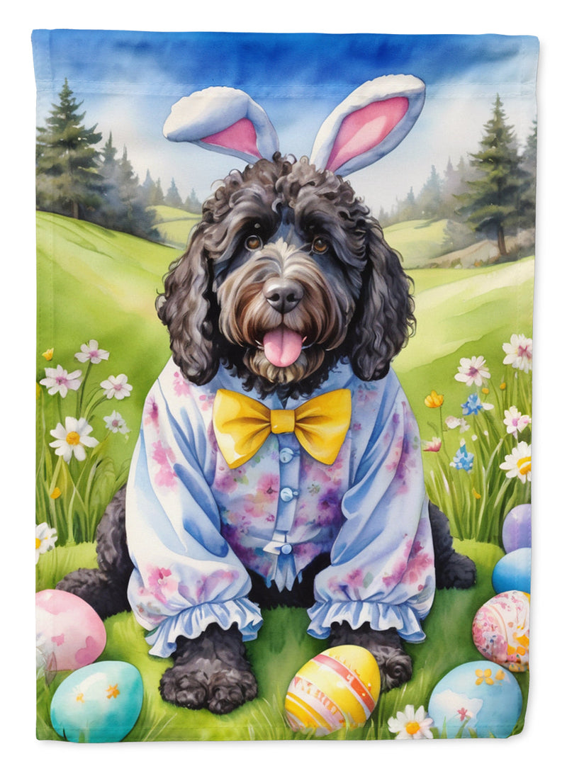 Portuguese Water Dog Easter Egg Hunt Garden Flag