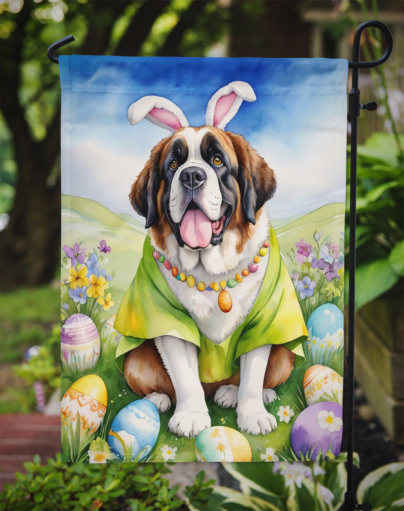 Saint Bernard Easter Egg Hunt Garden Flag