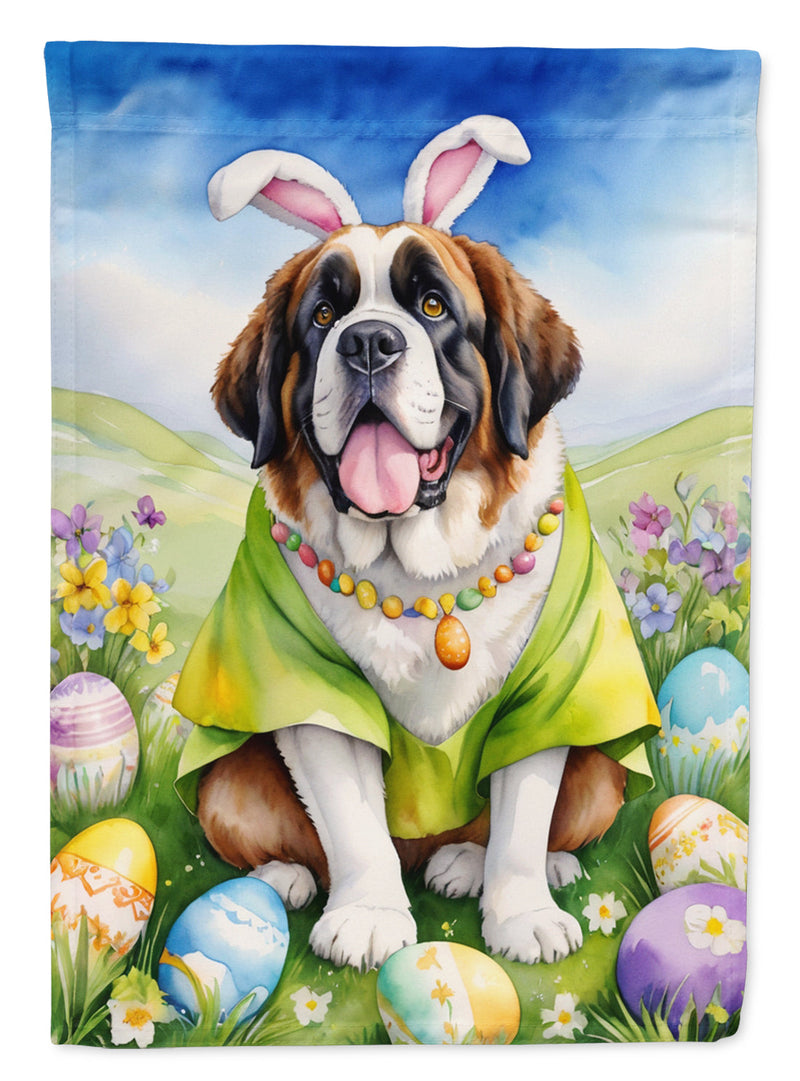 Saint Bernard Easter Egg Hunt Garden Flag