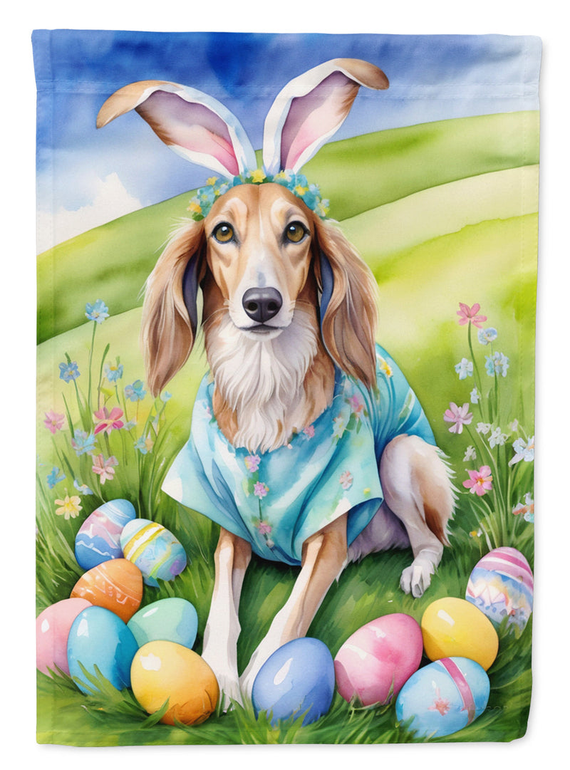 Saluki Easter Egg Hunt Garden Flag