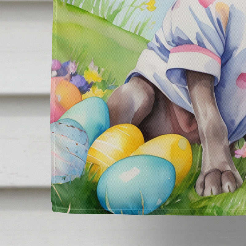 Weimaraner Easter Egg Hunt House Flag