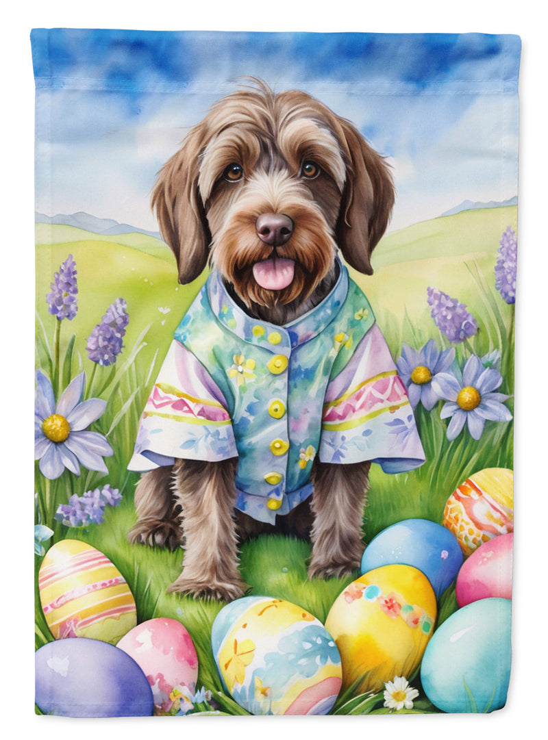 Wirehaired Pointing Griffon Easter Egg Hunt House Flag