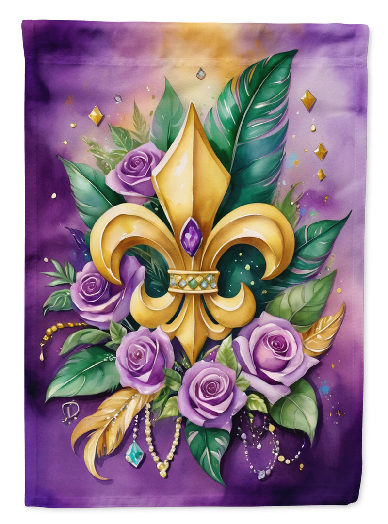 Fleur de lis Mardi Gras House Flag