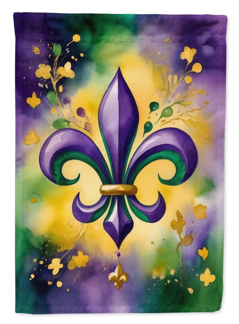 Fleur de lis Mardi Gras Garden Flag