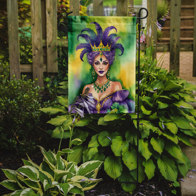 Queen of Mardi Gras Garden Flag