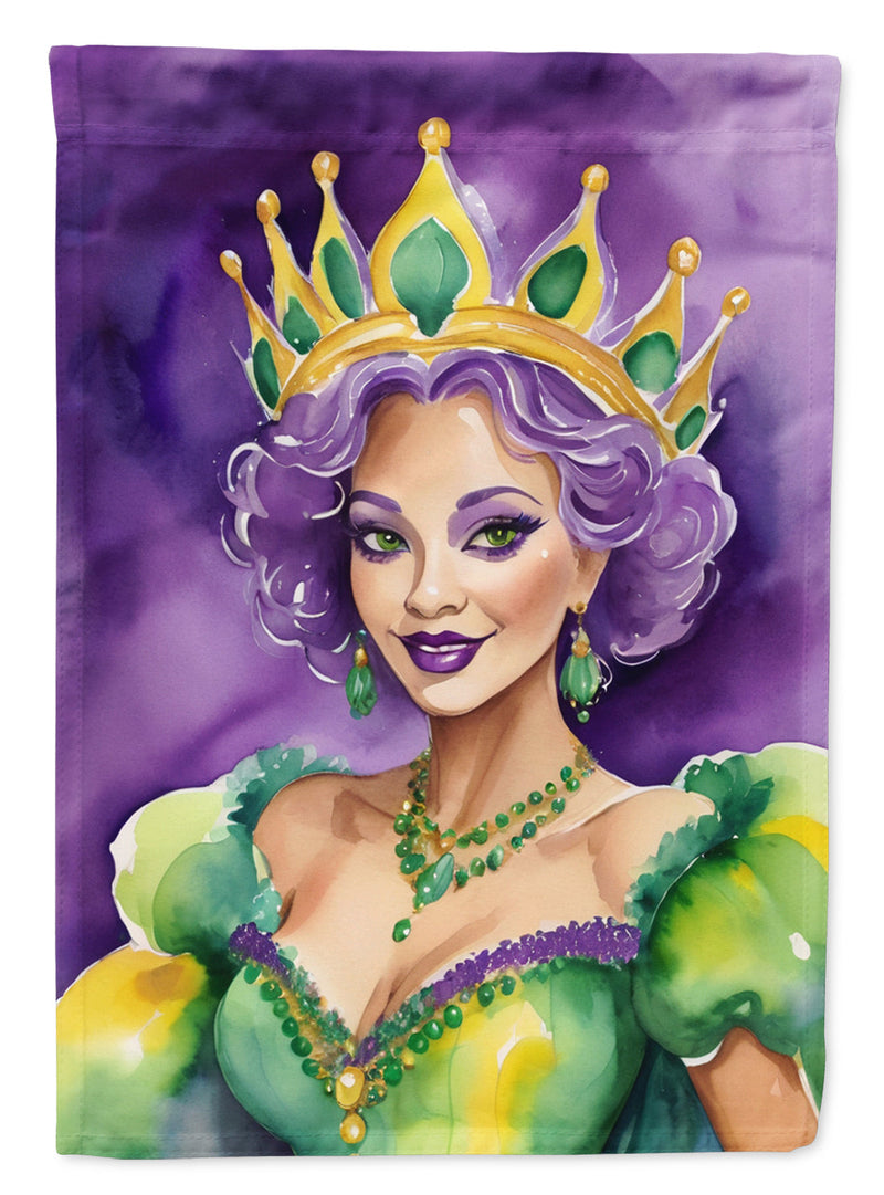 Queen of Mardi Gras Garden Flag