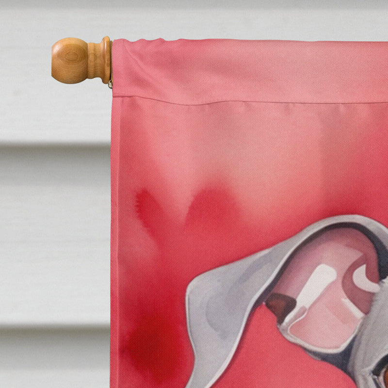 Italian Greyhound My Valentine House Flag