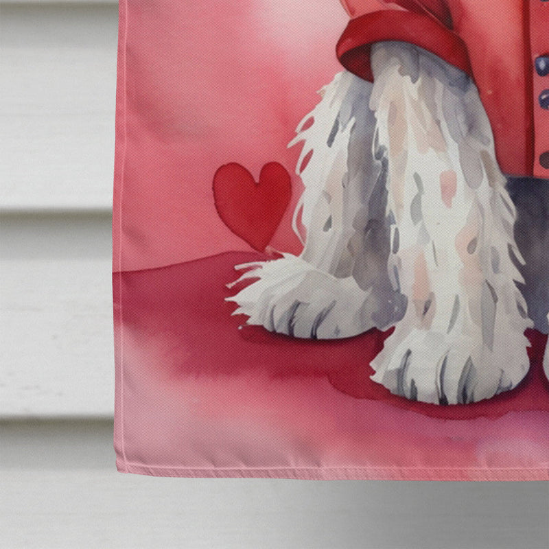 Komondor My Valentine House Flag