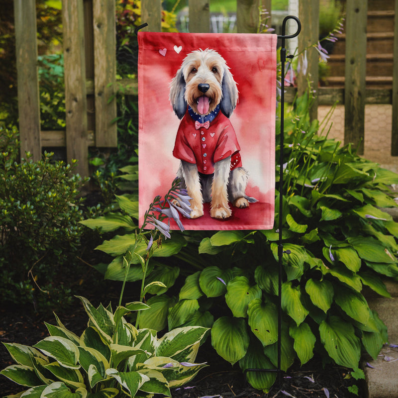 Otterhound My Valentine Garden Flag