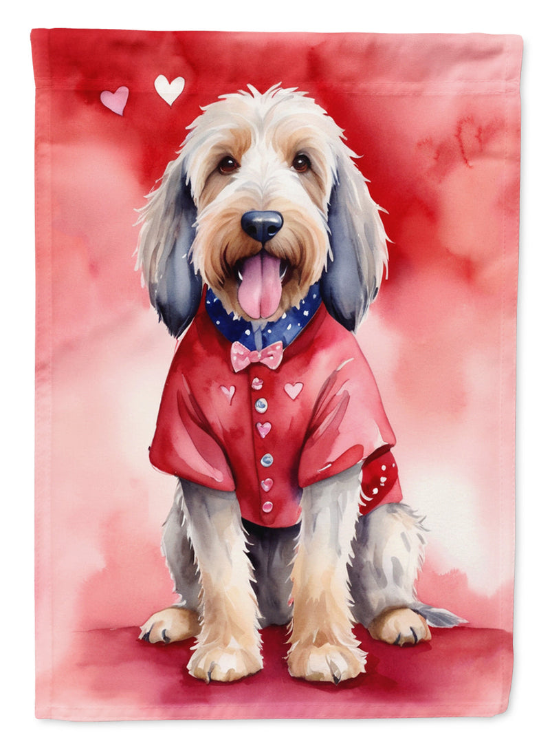 Otterhound My Valentine Garden Flag