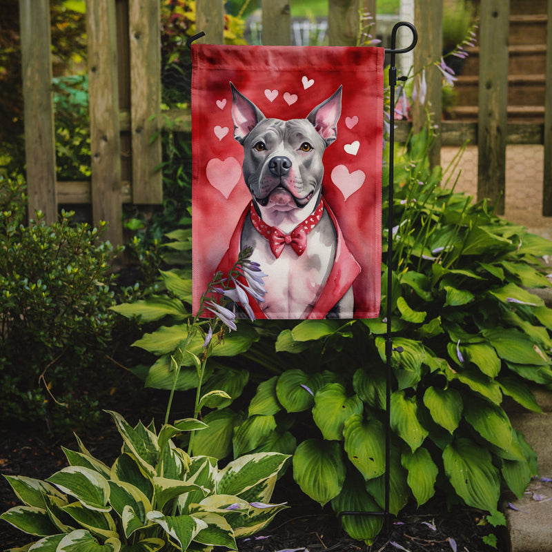 Pit Bull Terrier My Valentine Garden Flag