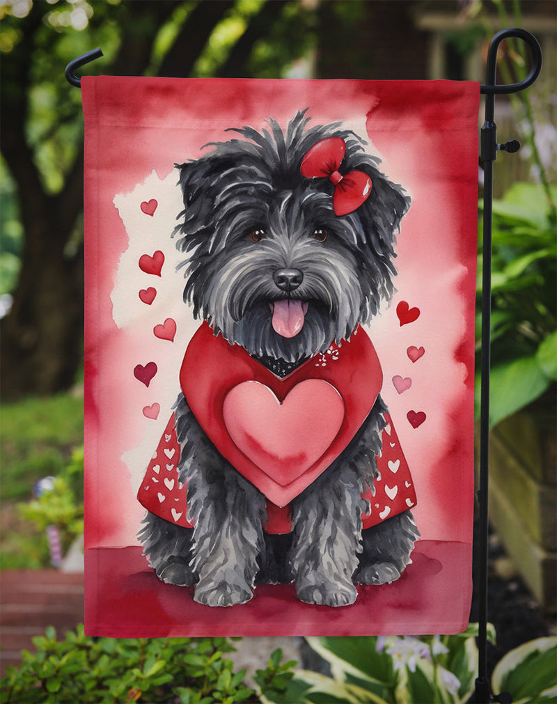 Puli My Valentine Garden Flag