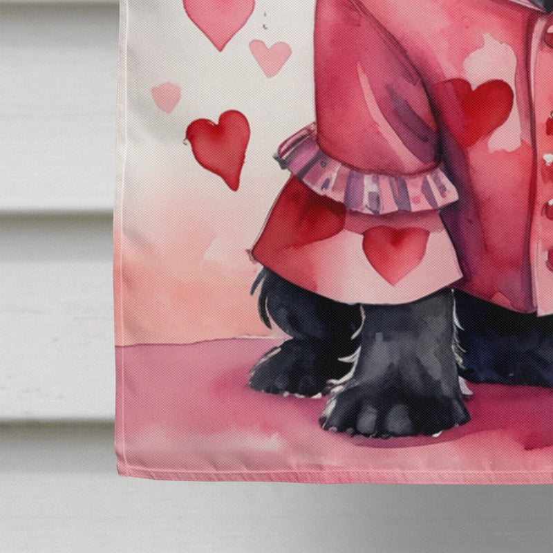 Scottish Terrier My Valentine House Flag