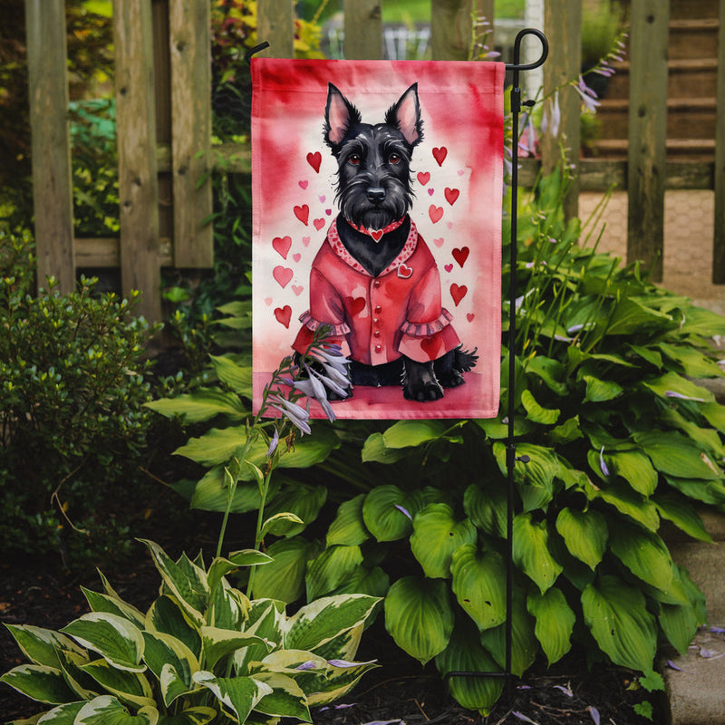 Scottish Terrier My Valentine Garden Flag