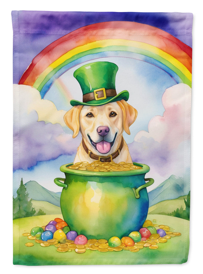 Labrador Retriever St Patrick's Day House Flag