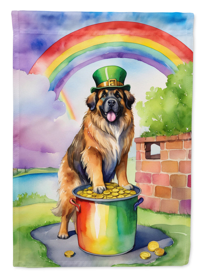 Leonberger St Patrick's Day House Flag