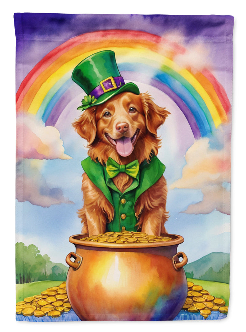 Nova Scotia Duck Tolling Retriever St Patrick's Day House Flag