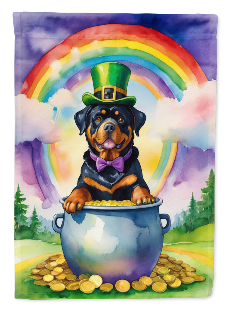 Rottweiler St Patrick's Day House Flag